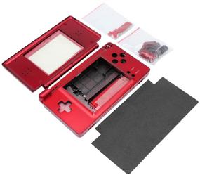 img 2 attached to 🎮 Red Full Repair Parts Replacement Housing Shell Case Kit for Nintendo DS Lite NDSL by OSTENT