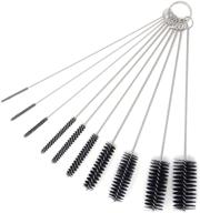 🧼 honbay 10-piece 7.87-inch nylon tube brush set for cleaning test tubes, water bottles, drinking straws, eye glasses, keyboards, and jewelry logo