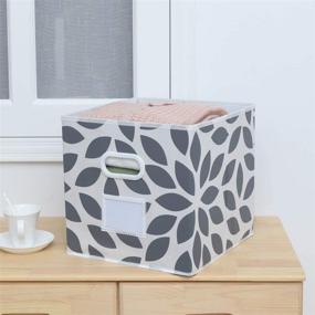 img 2 attached to Organize Your Home with MAX Houser Fabric Storage Bins - Set of 8, Grey