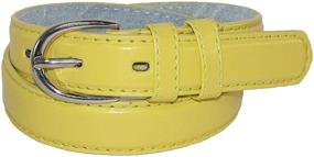 img 4 attached to CTM Toddlers Basic Leather Small Women's Accessories and Belts