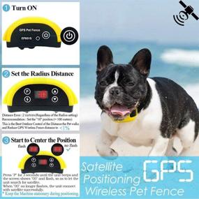 img 3 attached to 🐶 AngelaKerry Wireless Dog Fence System: GPS, Waterproof Collar & Remote for Dogs 15-120lbs - Ultimate Outdoor Pet Containment Solution (EF 851S)