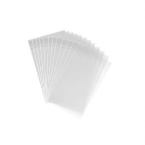 img 1 attached to 📦 1000-Pack of 3 x 5 Crystal Clear Resealable Cellophane Bags - 1.5 Mil Thick Self-Sealing PP Poly Bags for Jewelry, Candy, and Baked Goods