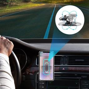 img 2 attached to 📱 Ultimate Magnetic Phone Mount for Car: 360° View & Adjustable, Strong Magnet, Fits All Smartphones!