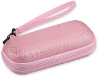 🎧 agptek carrying case for digital voice recorders, bose qc20, mp3 player - pink eva hard cover logo