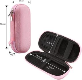 img 1 attached to 🎧 AGPTEK Carrying Case for Digital Voice Recorders, Bose QC20, MP3 Player - Pink EVA Hard Cover