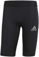 men's clothing: adidas alphaskin compression shorts for soccer logo