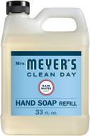 🌧️ mrs. meyer’s clean day rainwater liquid hand soap refill - 33 oz bottle: natural, refreshing cleansing for your hands logo