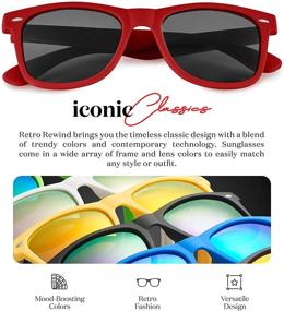 img 3 attached to 🕶️ Stay Cool and Chic with Retro Rewind Classic Polarized Sunglasses