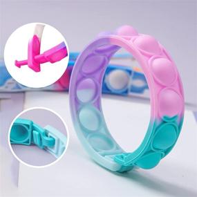 img 3 attached to Vibrant Multi Color Bracelet Wristband - Perfect for Children