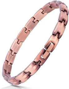 img 4 attached to 👗 Enhance Your Style with the Smarter LifeStyle Elegant Pure Copper Women's Bracelet/Anklet and Reliable 316L Clasp