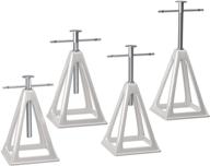 rvguard rv stack jacks 4 pack - алюминиевые стабилизаторы для дома на колесах, поддержка до 6000 фунтов, регулируемые от 11 до 17 дюймов - сумка для хранения включена логотип