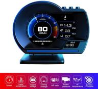 🚗 yuguang 4" car hud display with obd2 gps dual system - rpm, overspeed warning, turbine pressure & more logo