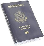 secure your passport with a transparent frosted protector organizer logo