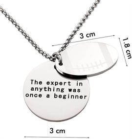 img 3 attached to 🏀 N.Egret Personalized Basketball Necklaces Chain Pendants Sport Jewelry with Inspirational Quote - Ideal Baseball Gift for Teens