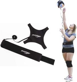 img 4 attached to 🏐 Puredrop Volleyball Training Equipment: The Ultimate Solo Trainer for Serving, Tosses, and Arm Swings - Adjustable Cord and Waist Length, Perfect for Any Volleyball