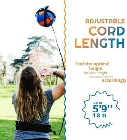 img 3 attached to 🏐 Puredrop Volleyball Training Equipment: The Ultimate Solo Trainer for Serving, Tosses, and Arm Swings - Adjustable Cord and Waist Length, Perfect for Any Volleyball