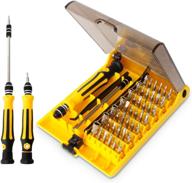 🔧 vcoo 45 in 1 mini screwdriver set with torx bit tools - small precision screwdriver kit including tweezers & extension shaft for enhanced repair or maintenance logo