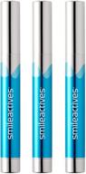 smileactives vanilla mint teeth whitening pen - advanced gel for white teeth - 3-pack travel size 0.11 ounce each logo