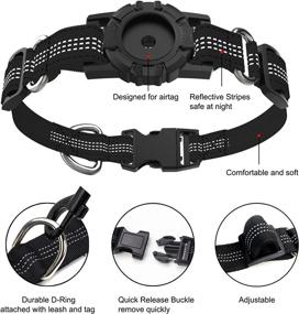 img 3 attached to Airtag Dog Collar: Ultimate Tracking Solution for Medium Large Dogs