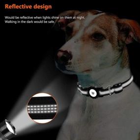 img 1 attached to Airtag Dog Collar: Ultimate Tracking Solution for Medium Large Dogs