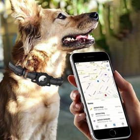 img 2 attached to Airtag Dog Collar: Ultimate Tracking Solution for Medium Large Dogs