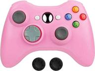 🎮 bek wireless gamepad controller replacement for xbox 360 - pink, double shock, non-slip joystick, compatible with pc windows 10 8 7 логотип