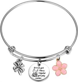 img 4 attached to 🌺 UJIMS Ohana Bracelet S - Cool Girl Hawaiian Jewelry, Perfect Family Member Gift