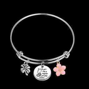 img 1 attached to 🌺 UJIMS Ohana Bracelet S - Cool Girl Hawaiian Jewelry, Perfect Family Member Gift