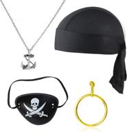 🏴 boys' pirate captain costume accessory: earring necklace логотип