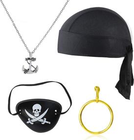 img 4 attached to 🏴 Boys' Pirate Captain Costume Accessory: Earring Necklace