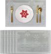 rimobul christmas reindeer placemats reindeer silver logo