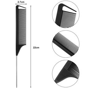 img 3 attached to Parting Fine Tooth Stainless Pintail Styling