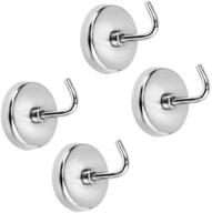 powerful and reliable alazco 4pc extra strong magnetic hook set: organize with ease! logo