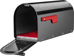 img 2 attached to 📬 Enhanced Security & Elegant Design: Architectural Mailboxes 5560P-R-10 Sequoia Heavy Duty Post Mount Mailbox in Pewter