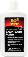оживите ваш прозрачный пластик с помощью meguiar's m1008 m10 mirror glaze clear plastic polish - 8 унций. логотип