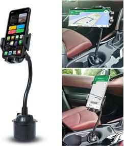 img 4 attached to 📱 ADA982 Cell Phone Holder for Car: Strong, Durable, and Versatile Mount for All Mobile Phones - 360° Rotatable Cup Holder, Dashboard & Windshield Compatible, Hands-Free Solution