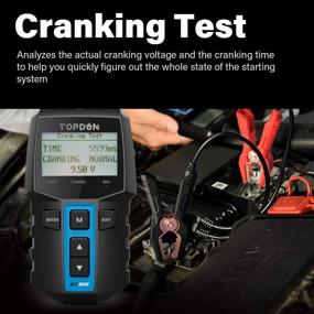 img 1 attached to 🚗 TOPDON BT100 Car Battery Tester 12V Load Tester: Analyze Automotive Battery & Alternator for Car Truck Motorcycle ATV SUV Boat Yacht