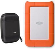 📦 1 тб lacie rugged mini usb 3.0 / usb 2.0 внешний мобильный жесткий диск 301558 с устройством ivation compact portable hard drive case логотип
