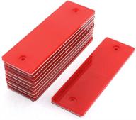 🚗 10-pack red rectangular stick-on car reflectors by uxcell – plastic stickers logo