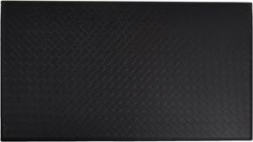 img 2 attached to 🖤 Black 20 x 36-Inch Amazon Basics Anti-Fatigue Standing Comfort Mat for Home and Office