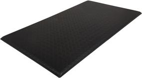 img 3 attached to 🖤 Black 20 x 36-Inch Amazon Basics Anti-Fatigue Standing Comfort Mat for Home and Office