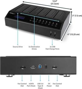 img 2 attached to 🔁 StarTech.com 6 Bay Hard Drive Docking Station: USB 3.0/eSATA - Duplicator, Eraser, HDD/SSD Cloner