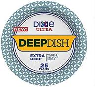 🍽️ dixie ultra deep dish plates - extra deep, 28 oz., 25 count logo