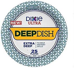 img 4 attached to 🍽️ Dixie Ultra Deep Dish Plates - Extra Deep, 28 oz., 25 Count