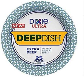 img 1 attached to 🍽️ Dixie Ultra Deep Dish Plates - Extra Deep, 28 oz., 25 Count