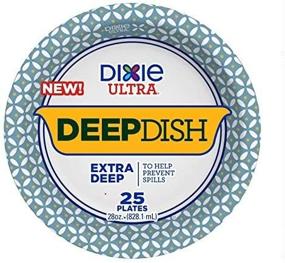 img 2 attached to 🍽️ Dixie Ultra Deep Dish Plates - Extra Deep, 28 oz., 25 Count