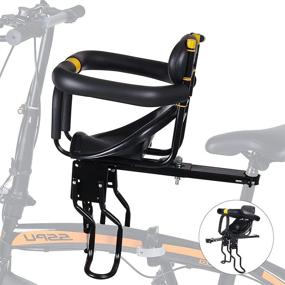img 4 attached to 🚴 Велокресло для детей YouTeMei - передний детский велокресло для взрослых велосипедов - держатель для детского велосипеда для возраста 1-4 лет, поддерживает вес до 48 фунтов...