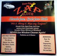 spotless cleaning with zap cloth 2-pack: say goodbye to streaks! logo