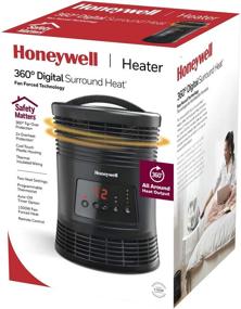img 3 attached to 🔥 Honeywell HHF370B 360 Degree Surround Fan Forced Heater: Charcoal Grey, Energy Efficient Portable Heater with Adjustable Thermostat & 2 Heat Settings - Stay Warm and Cozy All-Year Round!