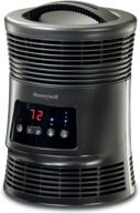 🔥 honeywell hhf370b 360 degree surround fan forced heater: charcoal grey, energy efficient portable heater with adjustable thermostat & 2 heat settings - stay warm and cozy all-year round! logo